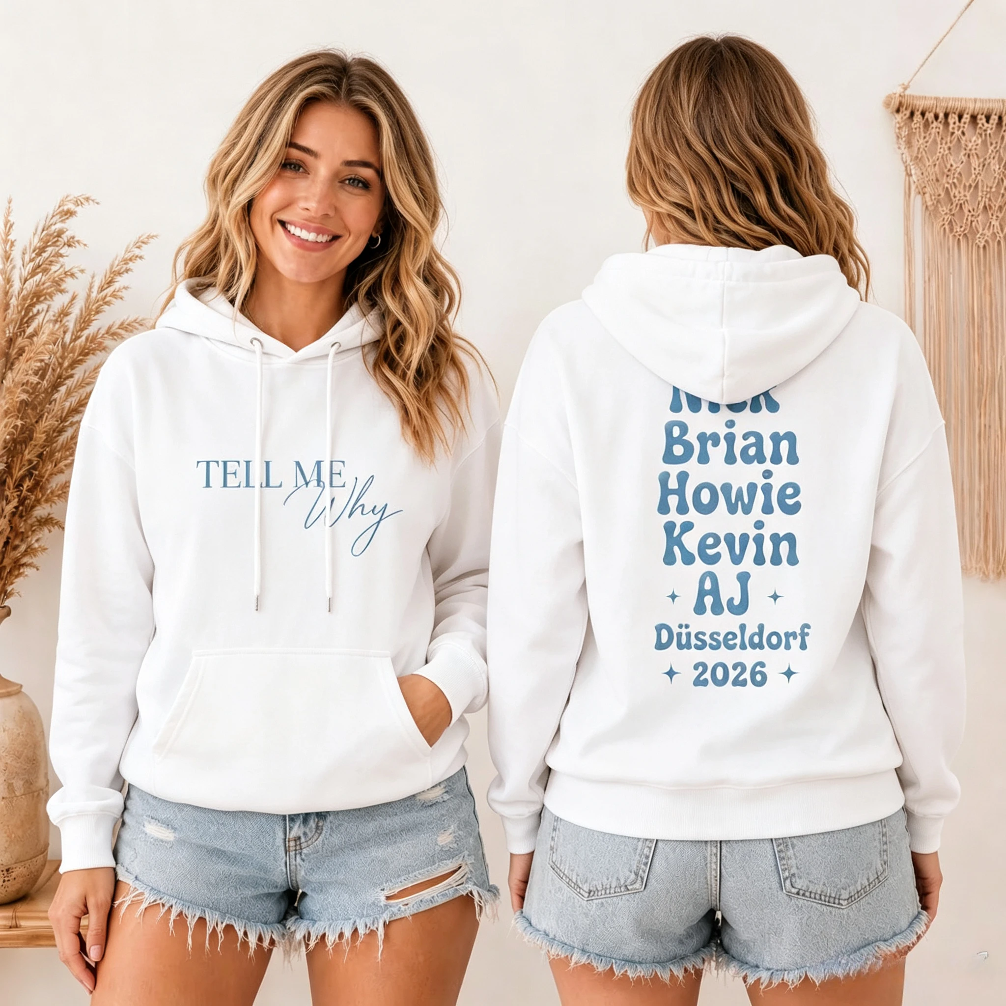 Into The Millennium Homecoming Tour Hoodie Backstreet Boys Düsseldorf 2026 Konzert Tell Me Why Grafik-Pullover-Hoodie – Detail 2