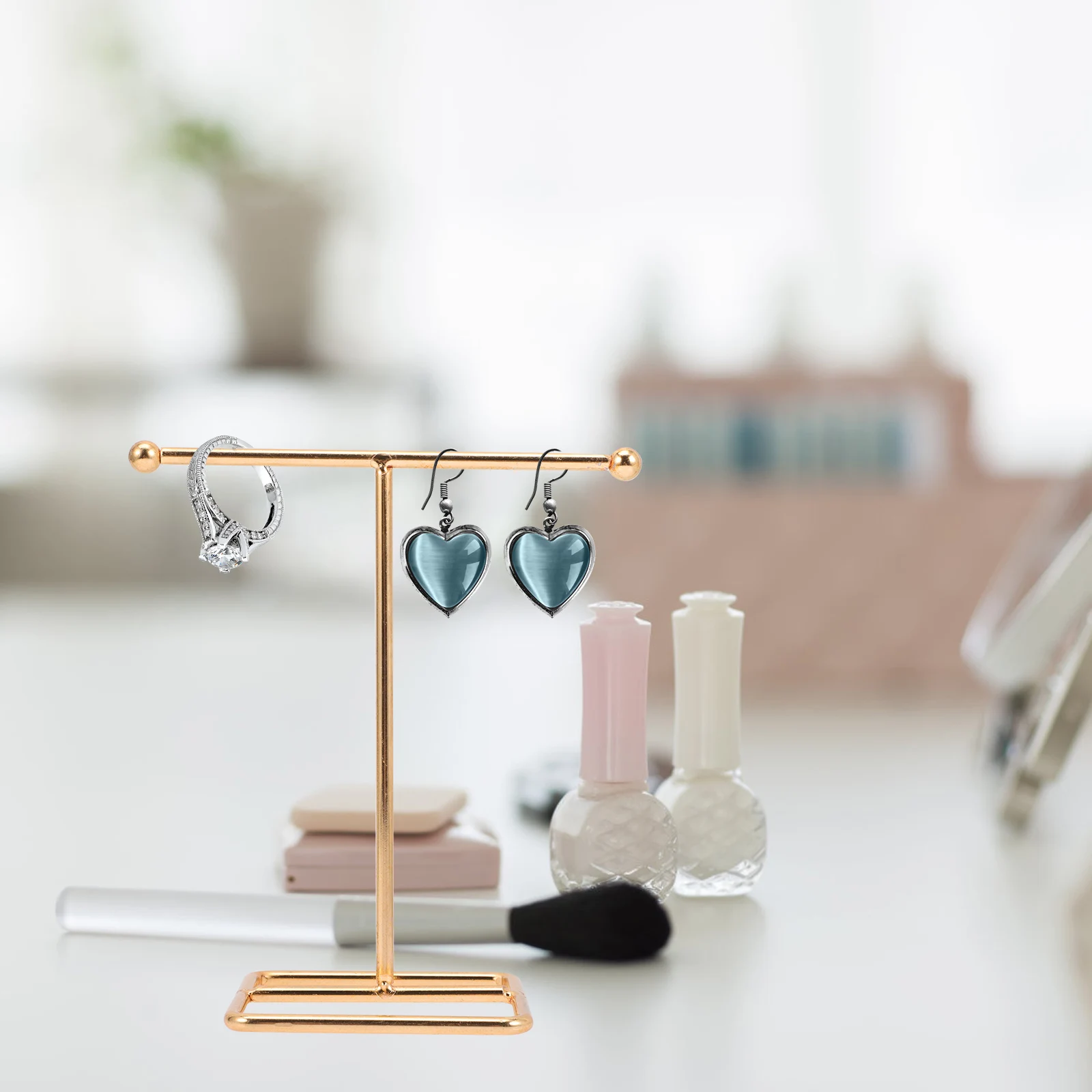 

Wrought Iron Jewelry Stand Necklace Holder Earring Organizer Display Bracelet