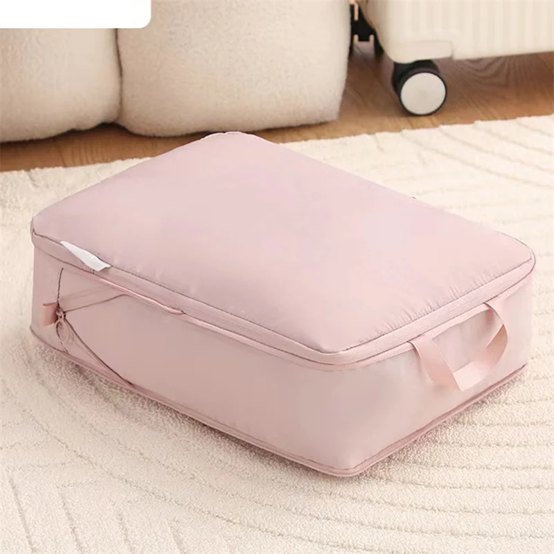 1 pz viaggio compressione imballaggio cubi borsa portatile valigia vestiti organizzatori impermeabile bagagli custodie cassetto borse