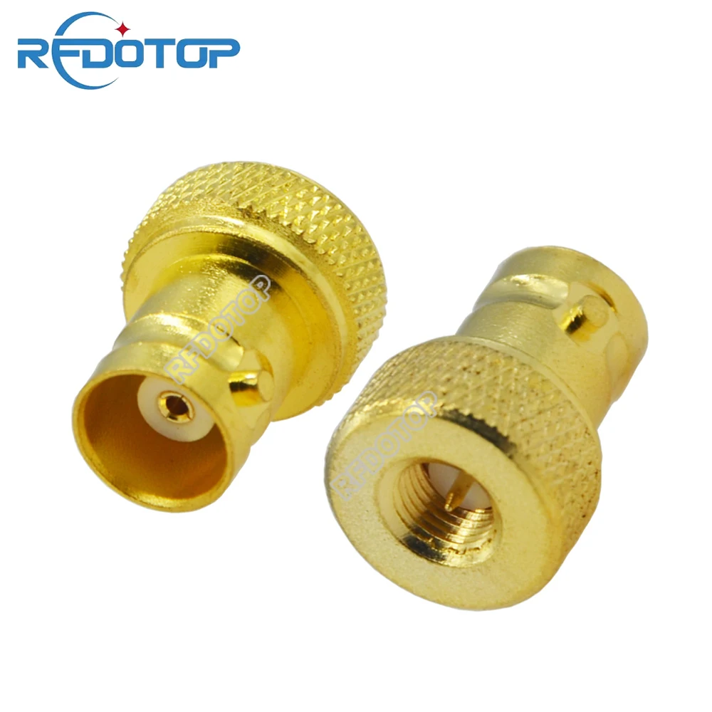 100PCS SMA Male Plug to BNC Female Jack Connector for Walkie-talkie Hand Station Coaxial RF Fast Delivery BNC-K to SMA-J Adapter