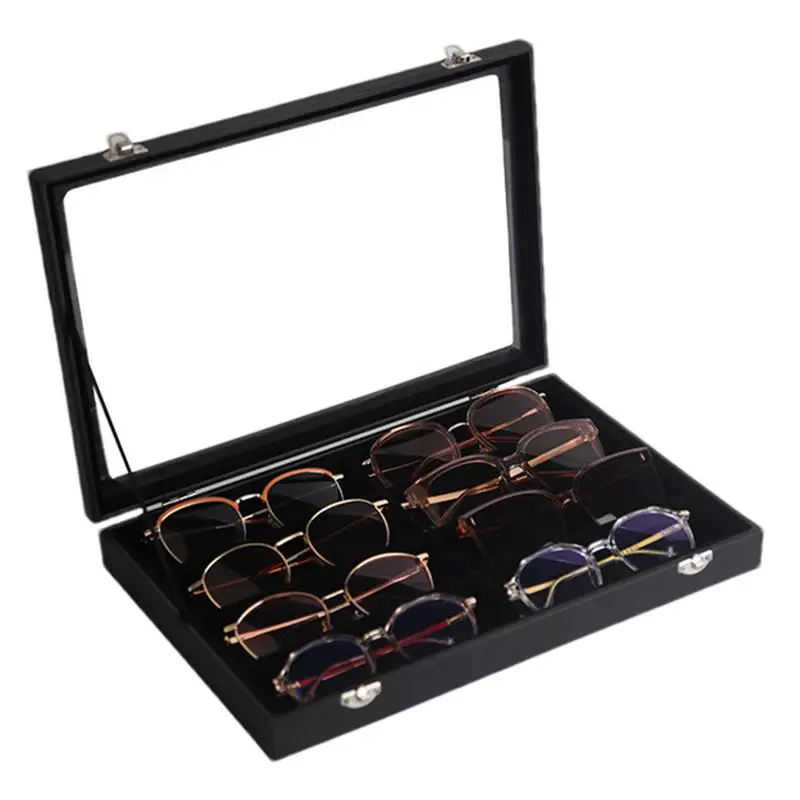 Sunglasses Storage Organizer Eyeglass Cases For Men Multifunctional Sunglasses Storage Box Sunglasses Jewelry Collection Case