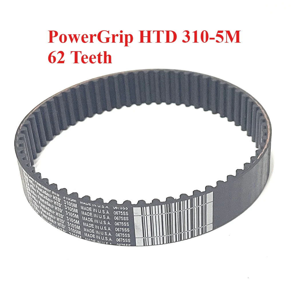 PowerGrip HTD 310-5M 62 Teeth Arc Teeth Timing Belt For 3D Printer Scanner Centrifuge Sewing Machine Power Tools Drive Belts