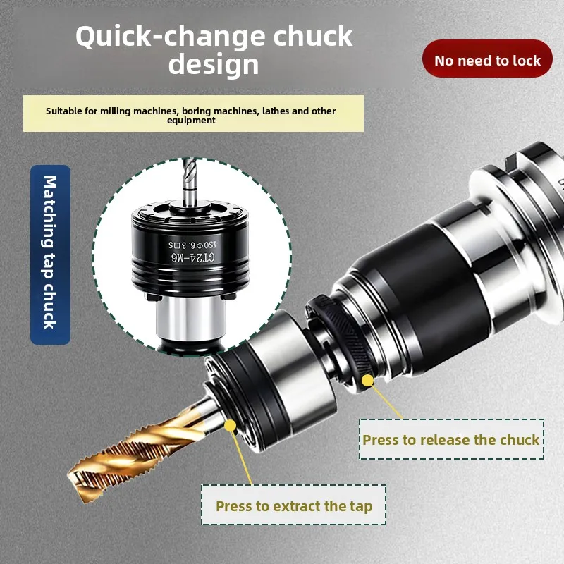 GT Tapping Tapping Shank Bidirectional Floating Telescopic Tap Chuck Machining Center Shank