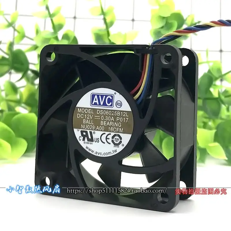 ORIGINAL DS06025B12L 12V 0.30A 6025 60*60*25mm NEW COOLING FAN RADIATOR