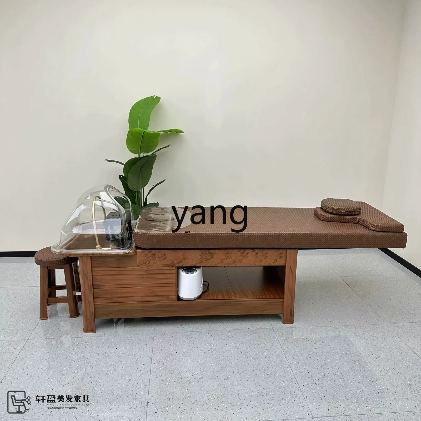 كرسي شامبو حساء LH Toudao سرير معالجة الرأس لتدوير المياه مع بكرات للتبخير وصالون الحلاقة لصالون الشعر #4