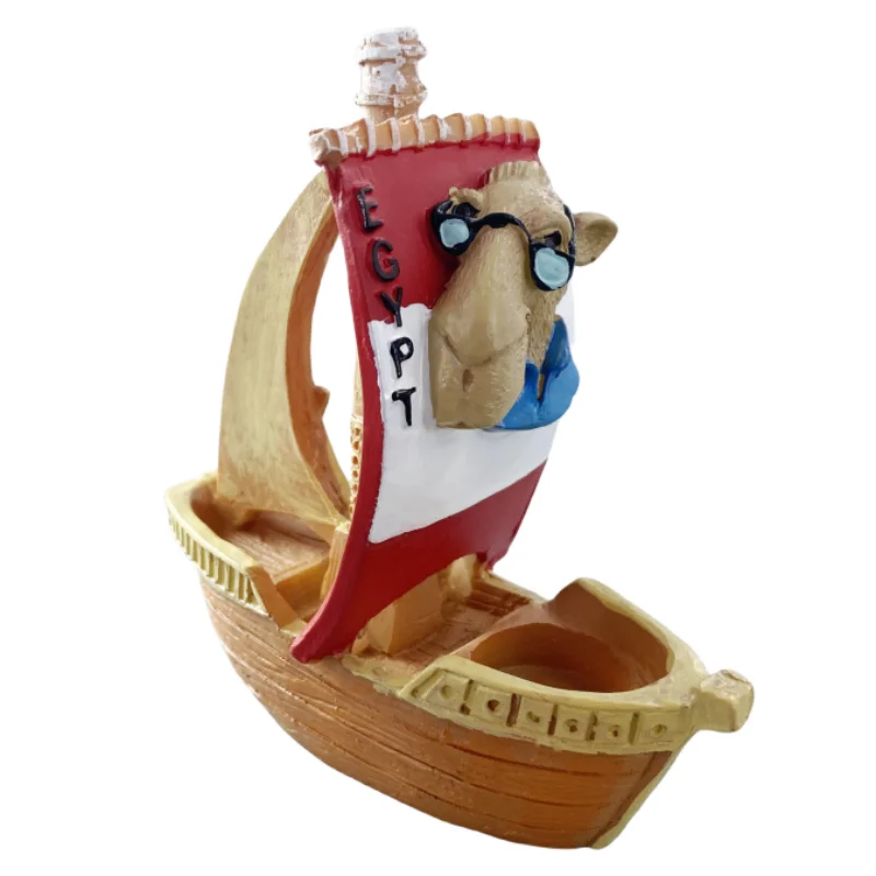 الجمل المراكب الشراعية مصر ثلاثية الأبعاد الراتنج الحرف اليدوية تذكارية الملاحة سطح المكتب زخرفة داخلي الجدول ديكور المنزل هدية جمع #5