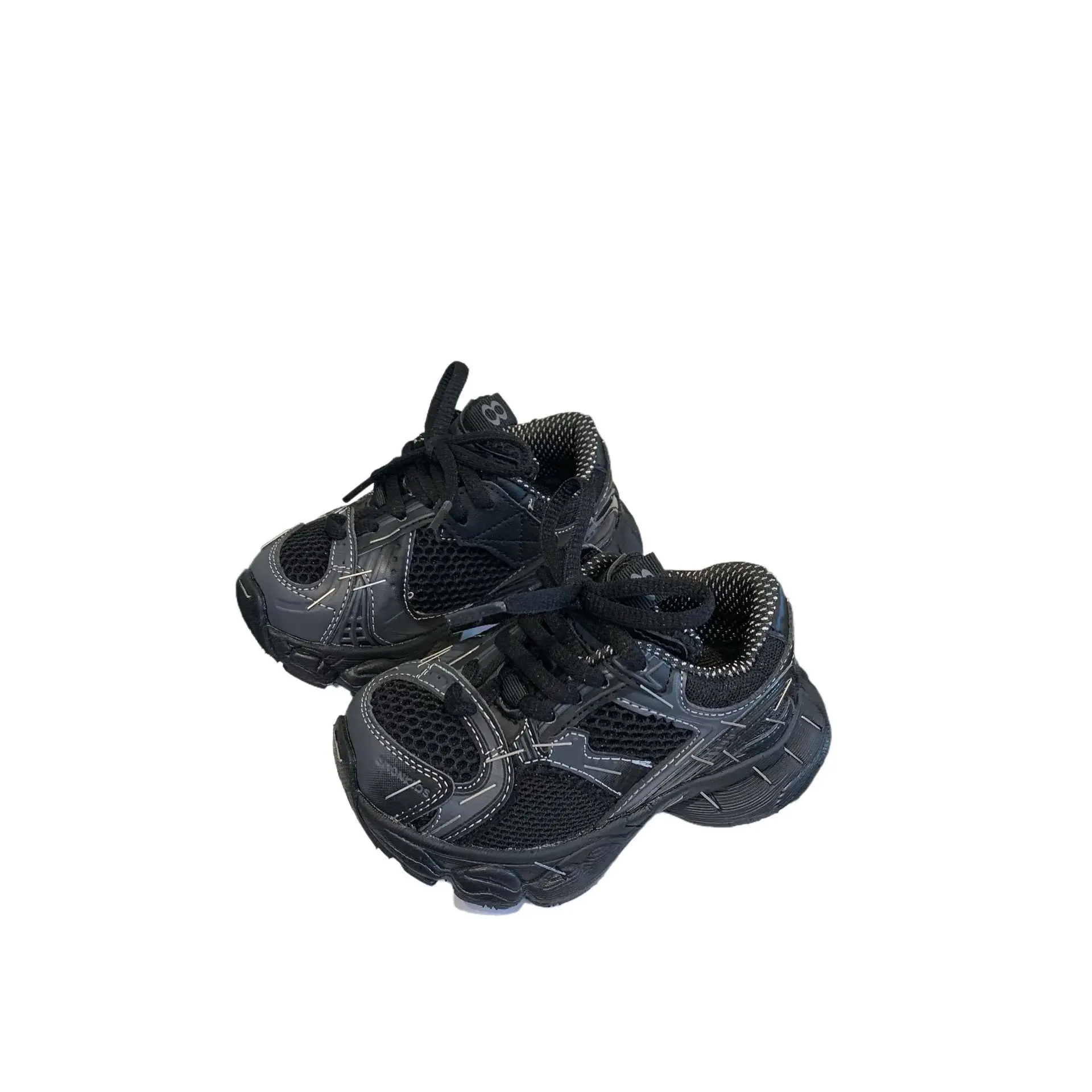 

Kids Sneakers Autumn New Boys Girls Lightweight Breathable Running Shoes Non Slip Fashion Dad Shoes
