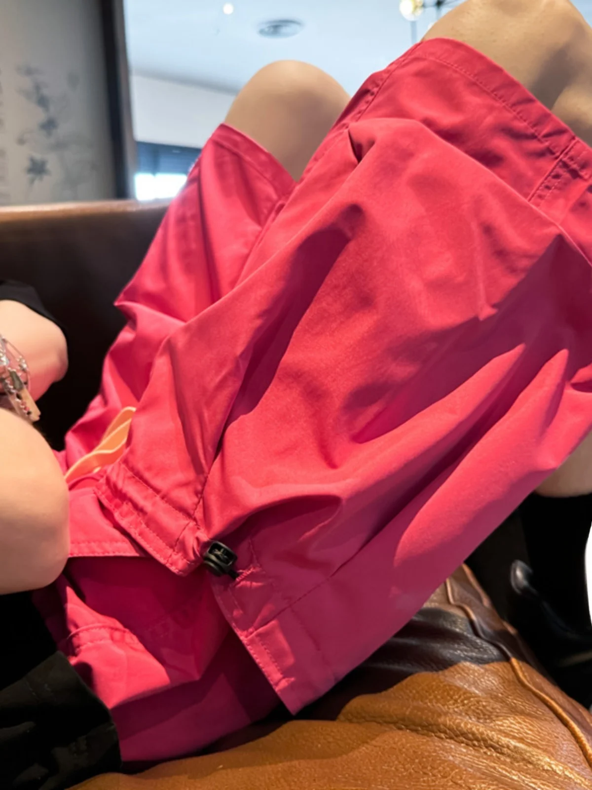 

Розовые рабочие шорты Dopne для мужчин, летние, в американском уличном стиле, с большими карманами, для пляжа и активного отдыха, прямые брюки длиной до колена