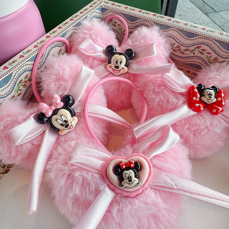 Miniso детский мультяшный плюшевый милый розовый пучок для волос, веревка для волос, сказка, галстук принцессы, веревка для волос, аксессуары для волос