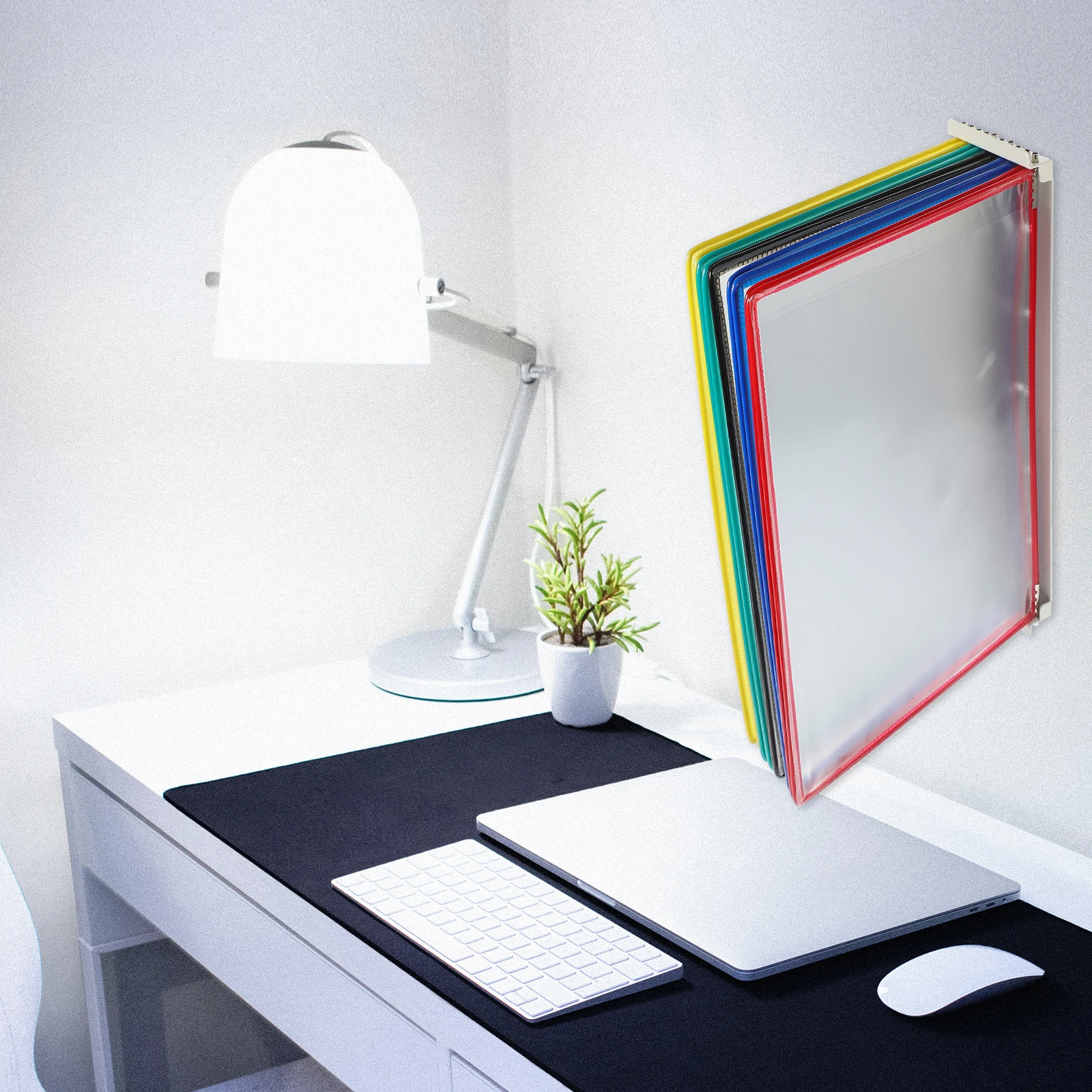 

Wall Document Display Rack Mail Organizer for Home Mounted File Holder Binder Bathroom Pvc Folder Office