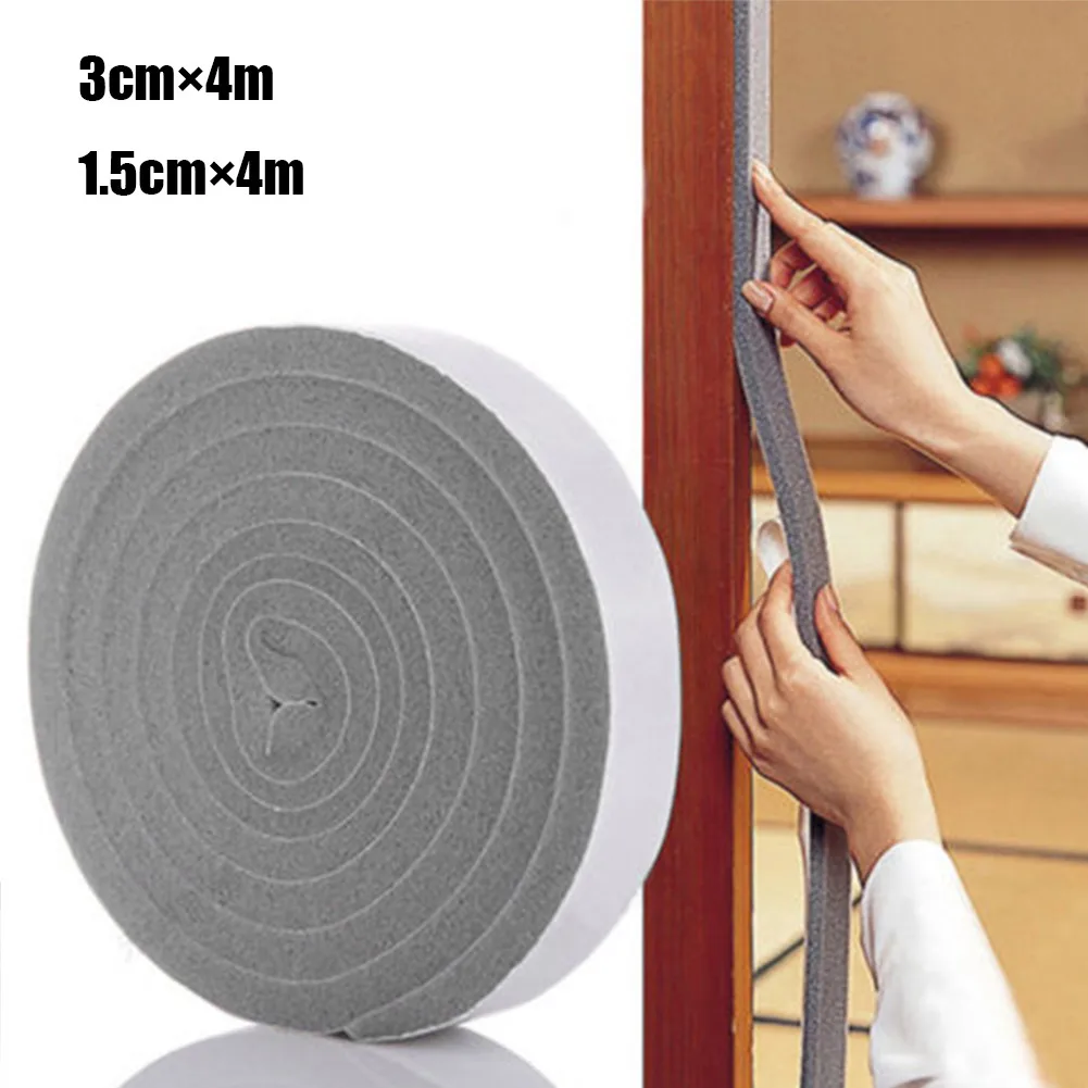 Draft Door Seal Foam Accessories Door High Quality Replacement Seal Stopper Stripping Weatherproof Windproof Tool