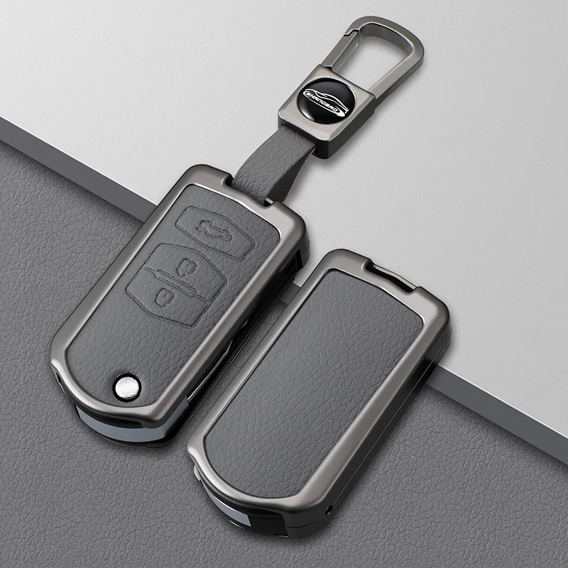 

Metal Car Flip Key Case Cover For Mazda 2 3 5 6 8 CX7 CX-7 CX5 CX-5 CX9 CX-9 MX5 MX-5 M6 RX8 RX-8 2 3 Buttons Shell Accessories