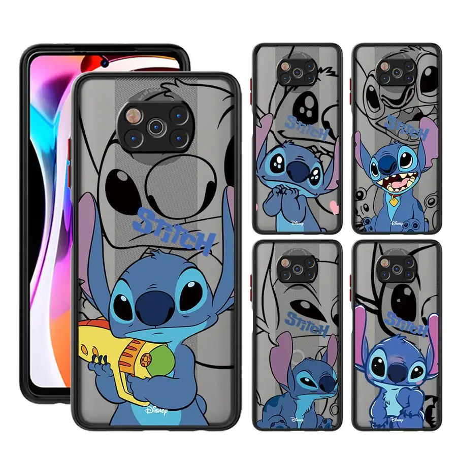 Phone Case for Xiaomi Redmi 12C 10A 12 13C 10 10C A1+ A2 Plus 9 9A 9C 9T K40 Pro Disney Cute Stitch Shockproof Soft Cover Capa