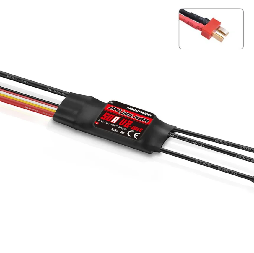 3536 1200KV Borstelloze Motor 2-4S w 50A V2 UBEC ESC Speed Controller voor RC FPV Drone Vaste vleugel Vliegtuig Skysurfer Zweefvliegtuig Vliegtuig