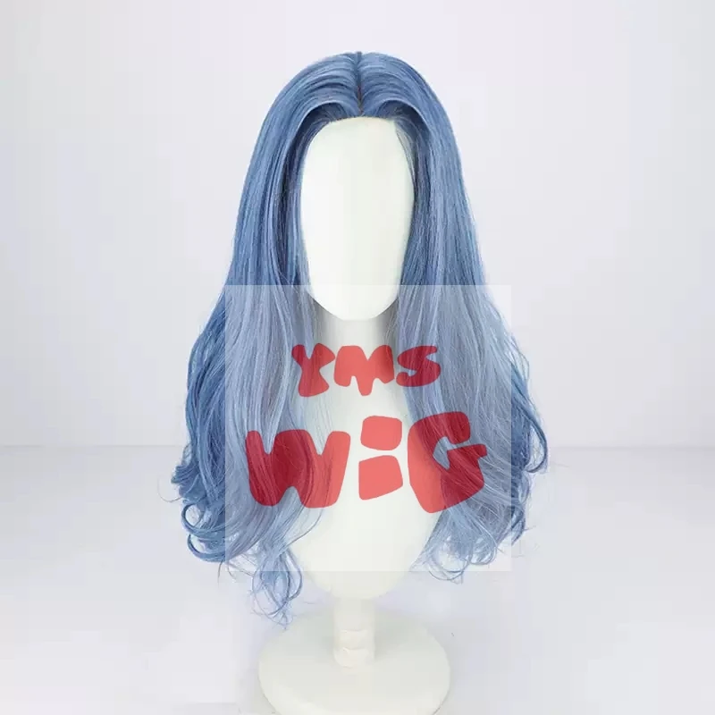 Die Hexe Ranni Cosplay Perücke Blau Hitzebeständige Synthetische Party + Perückenkappe