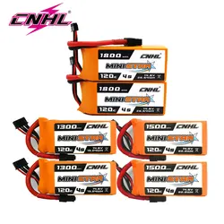 2 pz CNHL 4S 14.8V batteria Lipo 1300mAh 1500mAh 1800mAh 120C serie minimar con spina XT60 per RC FPV Drone Quadcopter aereo