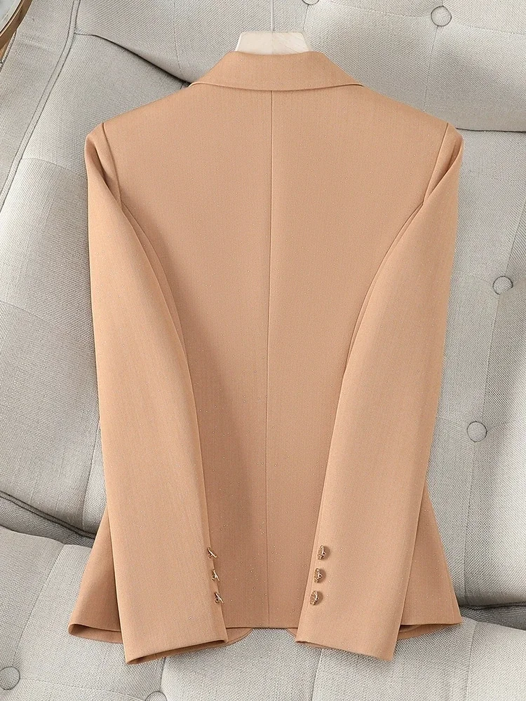2025 printemps automne femmes Blazer veste dames noir kaki rouge bouton unique femme affaires travail porter costume formel manteau vêtements d'extérieur
