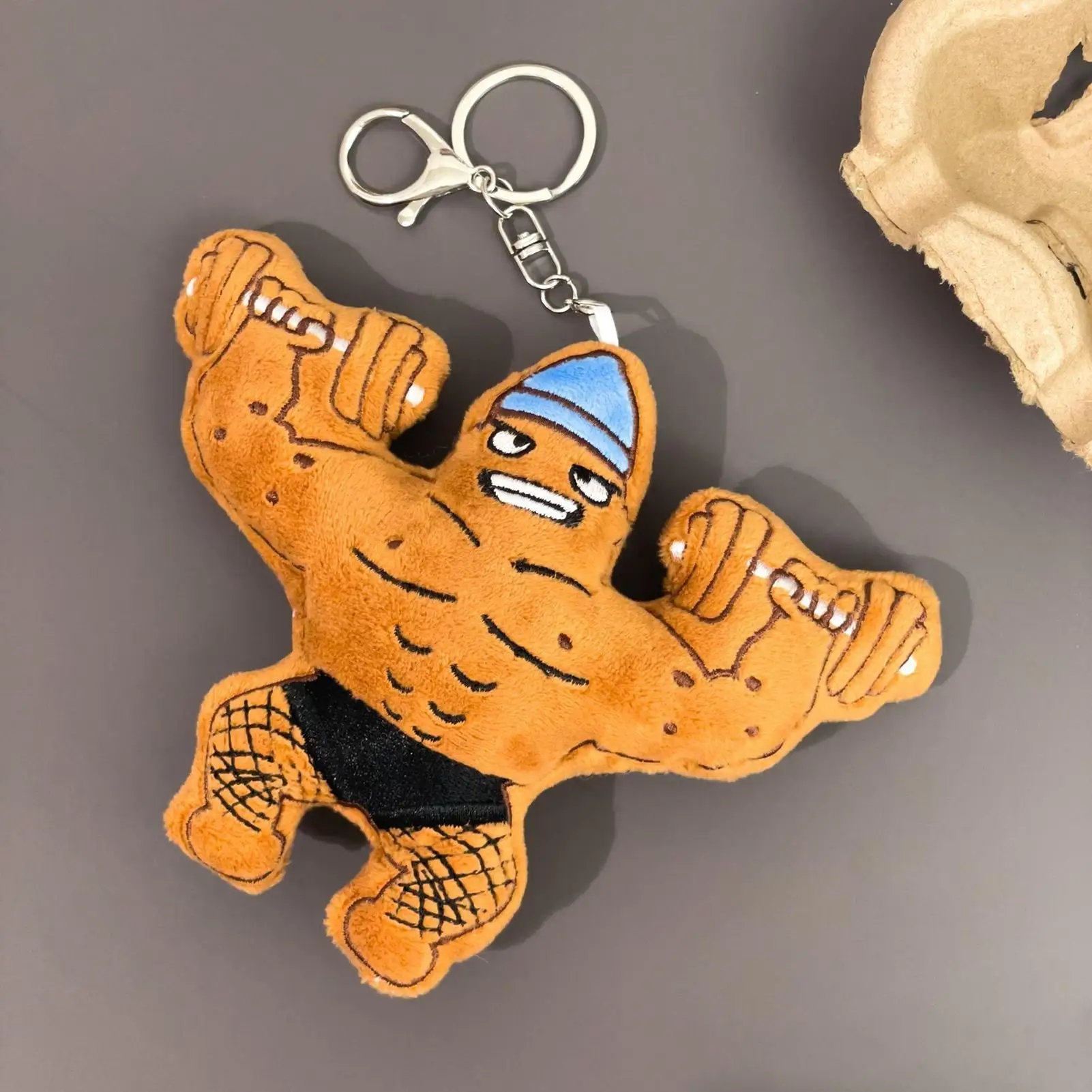 

Милый мультяшный плюшевый брелок-мускулистик, подвеска для сумки, декор, кавайная мягкая игрушка, аксессуар для ключей от машины, подарок для пар