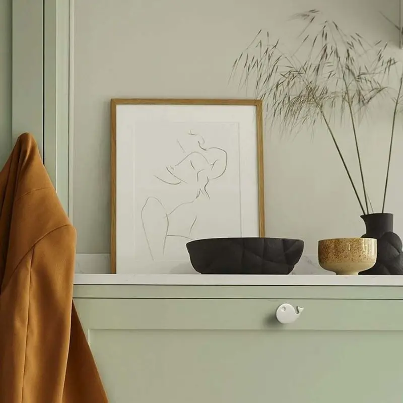 

Brass Cabinet Door Golden Door Handle Original Small Fish Brass Single Hole Small Handle Cabinet Drawer Door Handle