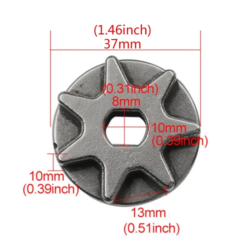 For 5016/6018 Gear Asterisk Electric Chain Chainsaw Chain Gear Replacement Gear Sprocket Power Tool