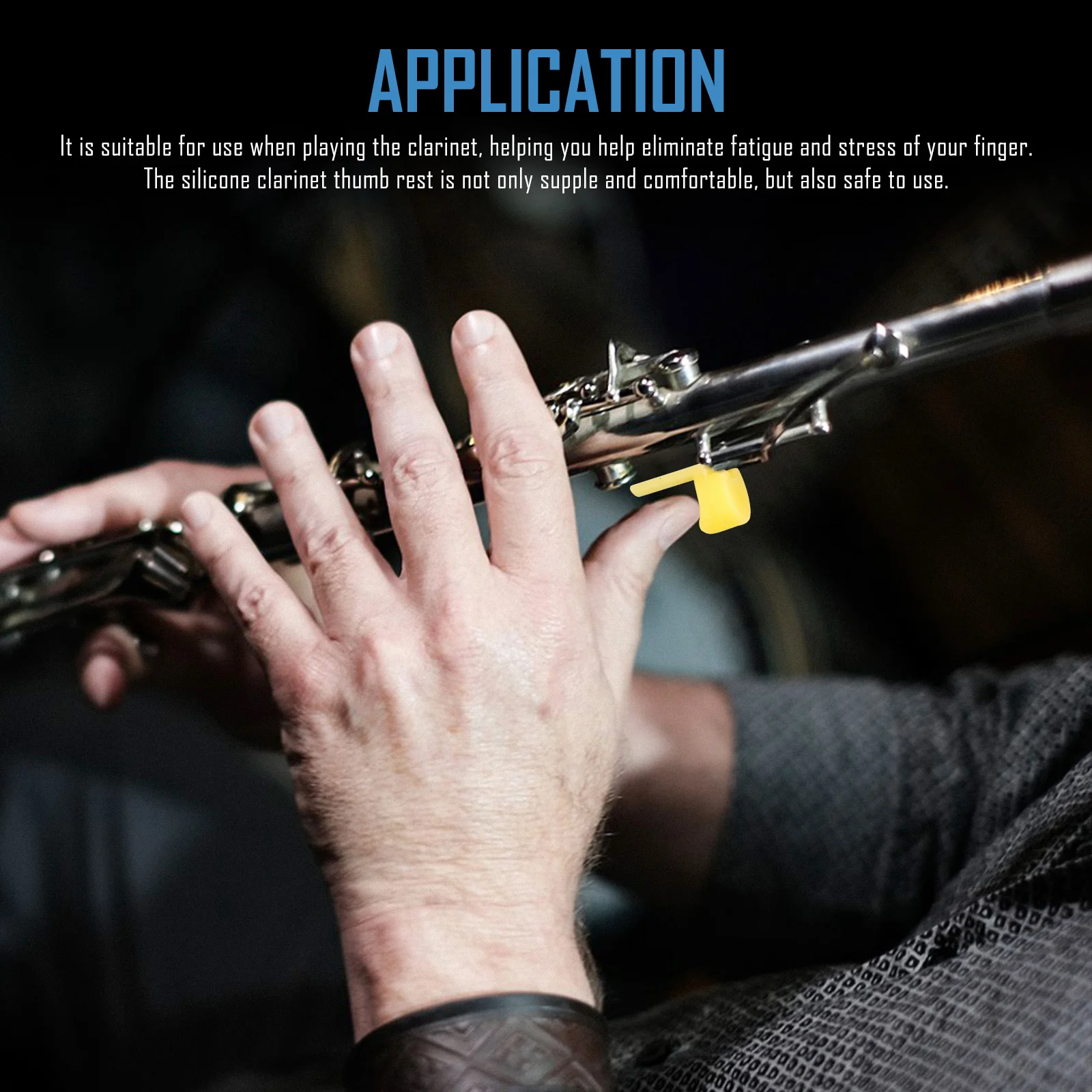 

5 Pcs Clarinet Finger Rest Thumb Pads Saxophone Support Cushion Oboe Instrument