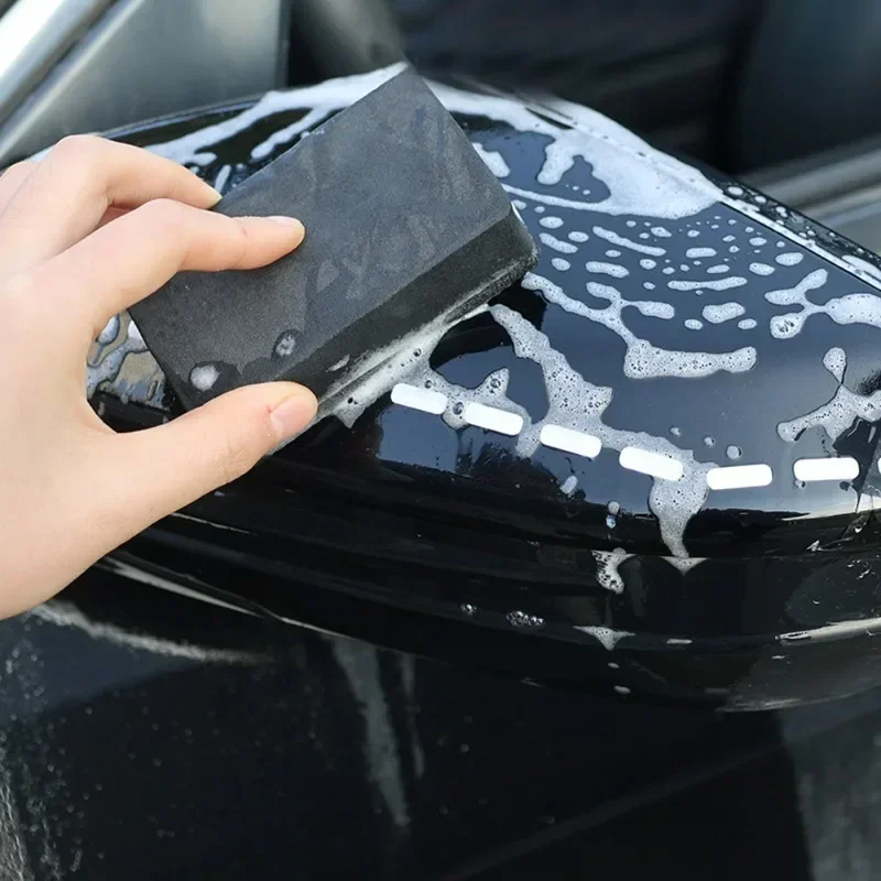 Car Wash Magic Clay Sponge Wipe Waxing Polishing Black Sponge Block Car Glass Cleaning Stain Removal Tool Magic Clay Bar Pad