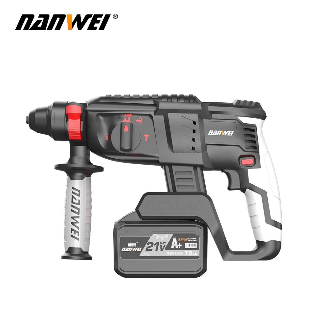 Nanwei Brushless Charging Lithium Electric Hammer Hammer Drill Wrench Angle Grinder Electric Tool Set