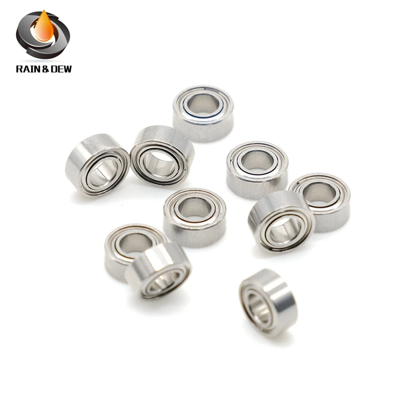 

10Pcs SMR105ZZ ABEC-7 5x10x4 mm Stainless Steel Ball Bearing Miniature MR105 Ball Bearings