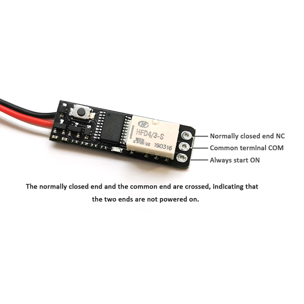 Remote Control PWM/PPM/SBUS/CRSF Signal Relay Universal Electronic Switch Module Input Voltage 3V-12V for RC Car/Boat