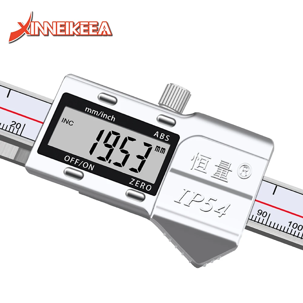 High Precision Long Jaw Inner Diameter Digital Display Caliper 150mm 200mm 300mm 4CR13 Non Standard Calipers Industrial Grade