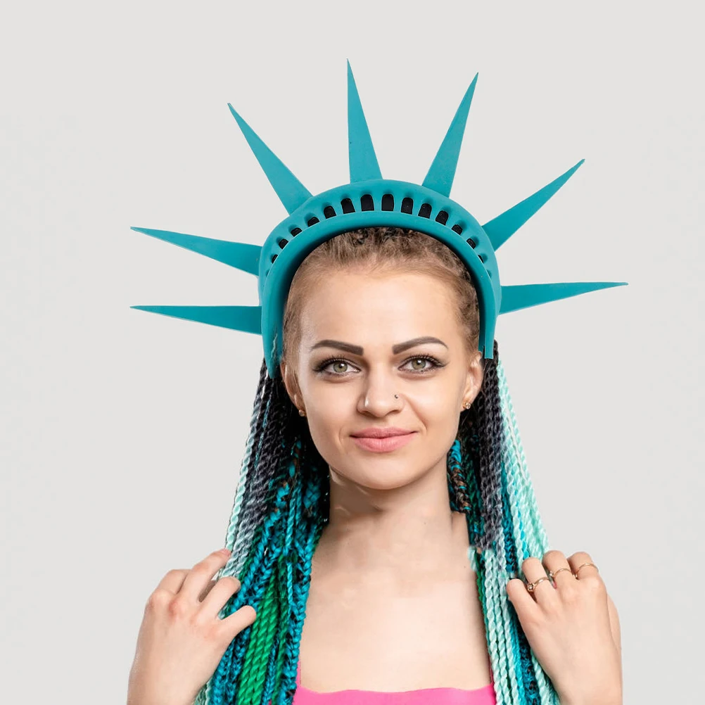 

2pcs Statue Of Liberty Headband Unique Comfortable Hair Accessory For Halloween Party Theater School Events 4Th Of July