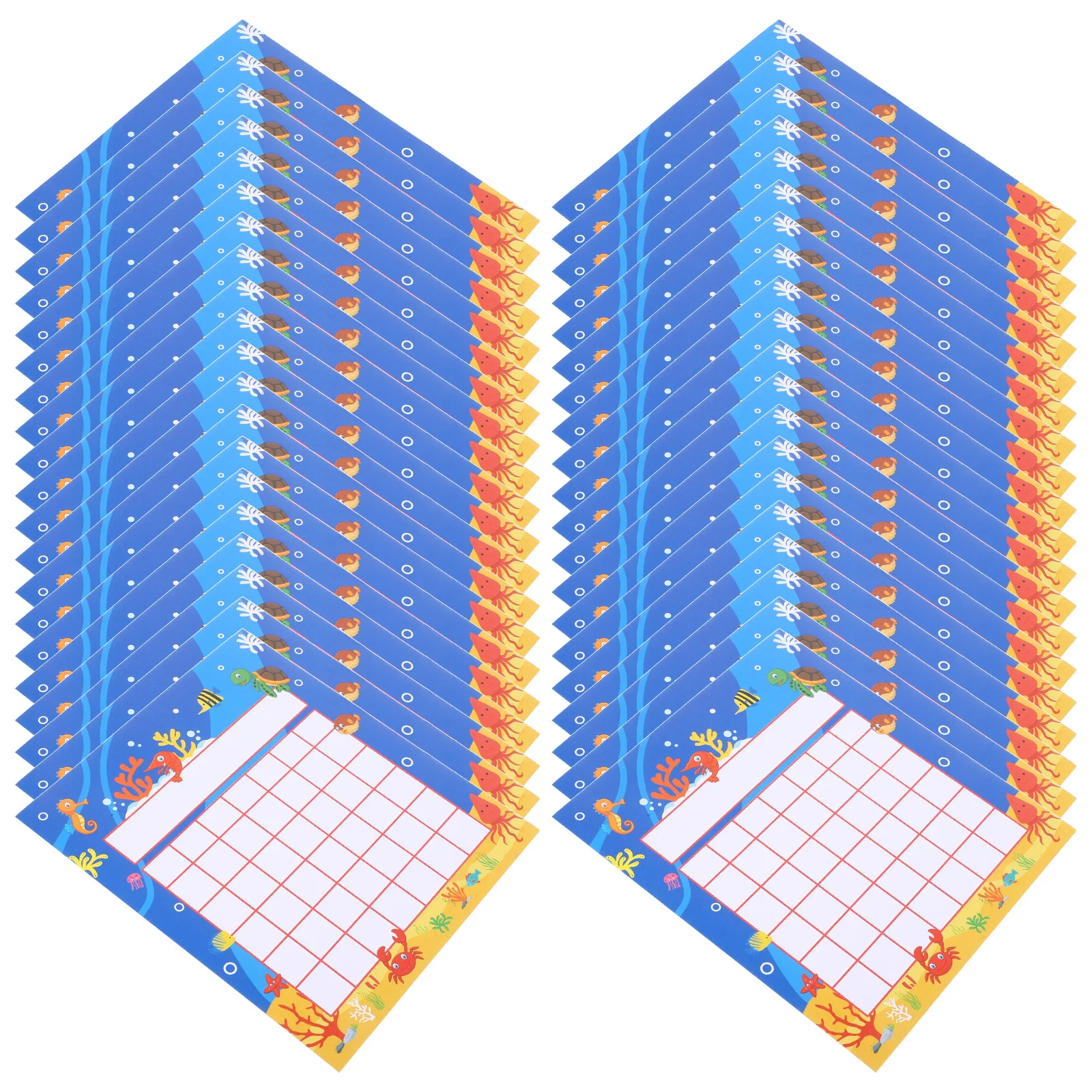 

50 Sheets Incentive Card Classroom Chart for 1520X1350X005CM Reward Kids Pupils