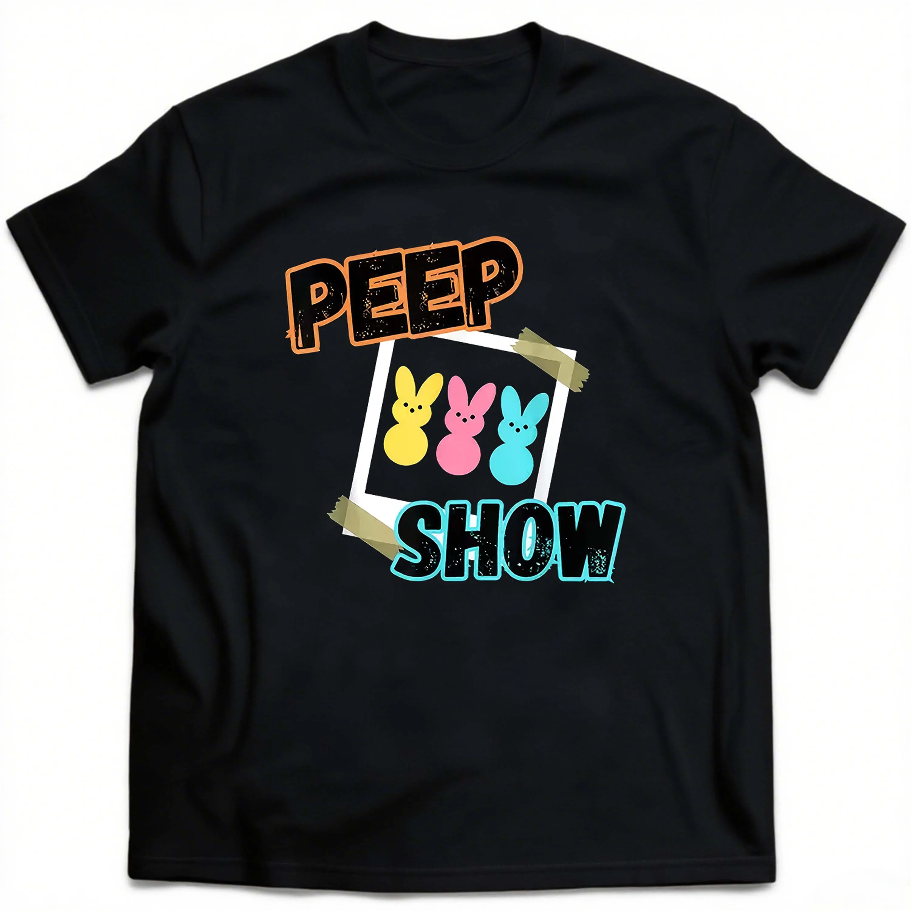 Plus Size Men's T-Shirt, Black Pure Cotton Crew Neck, Suitable for Outdoor Wear in Spring and Summer, Casual and Comfortable