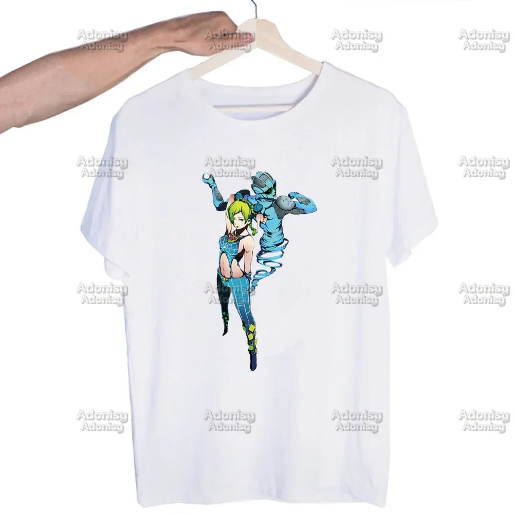 JOLYNE CUJOH Jojo Bizzare Adventure Stone Ocean Harajuku Summer Men/Women Print Tshirt Streetwear Short Sleeve Tees Tops