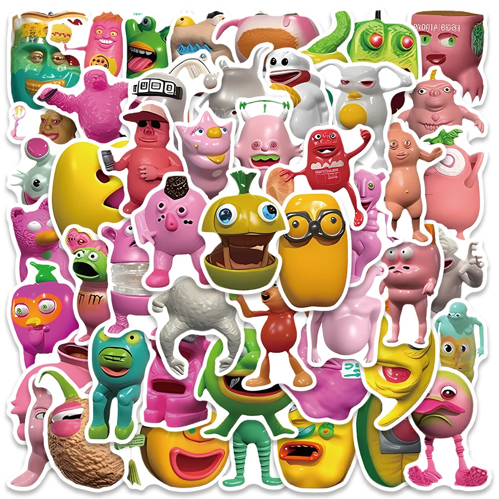 50PCS Mixed Funny Meme Strange Fruits Graffiti Stickers For Car Motorcycles Furniture Toys Luggage Skateboards Bottle