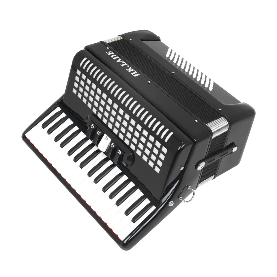 HK · LADE Black Accordion 34 Key 60/72 Bass 5 Keyboard Voice