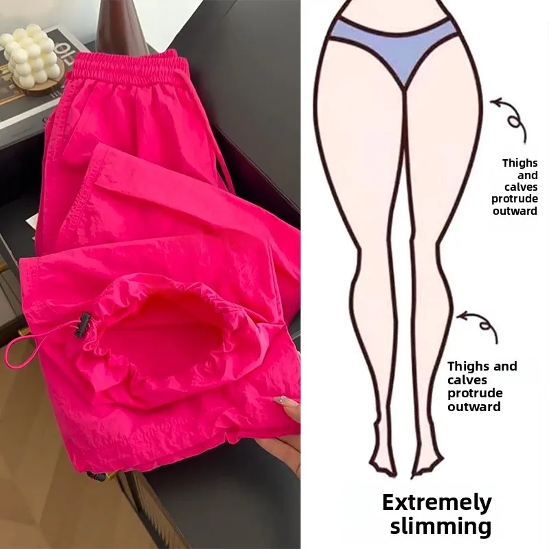 

Quick Dry Workwear Pants Women's Summer Thin High Waist plus Size Casual Style Cargo Pants Trousers for plus Size Ladies
