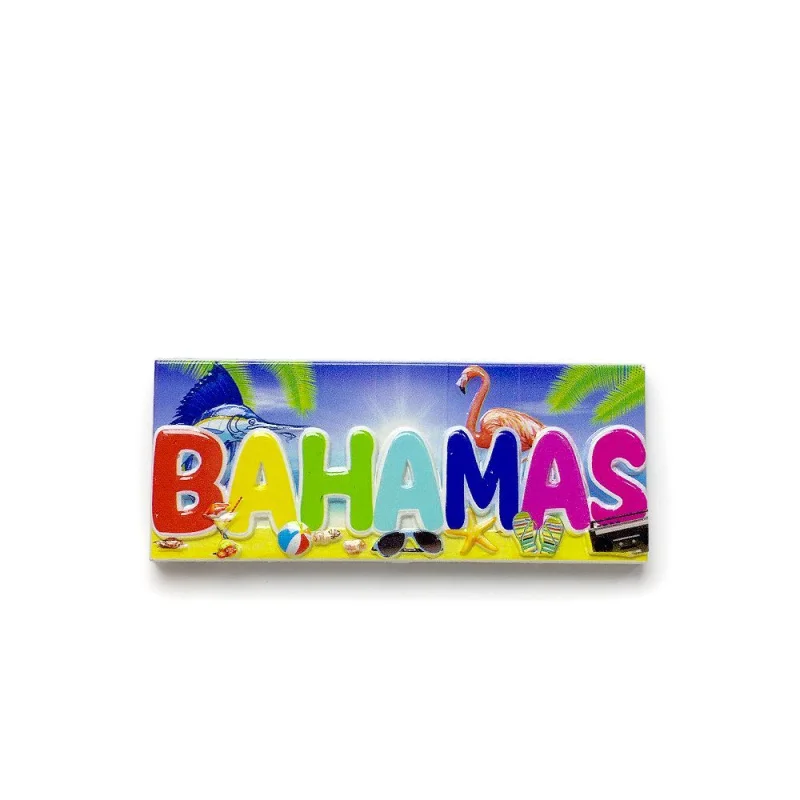 

Bahama Colorful Letters Travel Commemorative Personalized Creative Home Decoration Magnetic Refrigerator Magnet