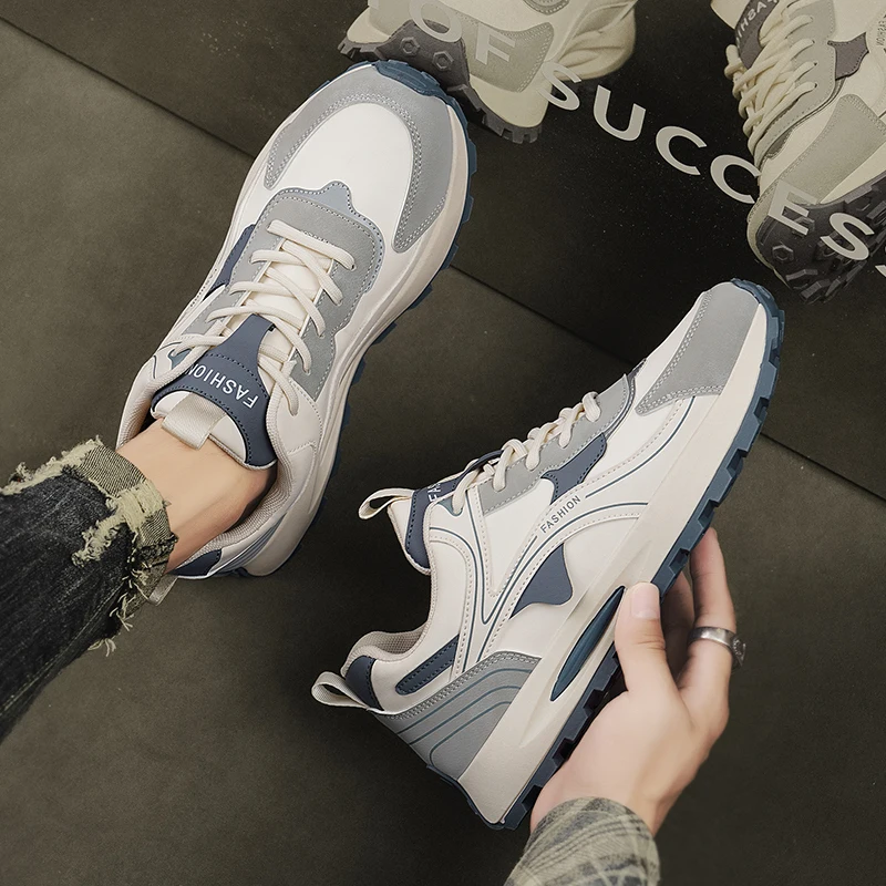 รองเท้าวิ่งชายกลางแจ้งรองเท้า Breathable รองเท้าผ้าใบลําลองน้ําหนักเบาเดิน Jogging กีฬารองเท้า Anti SLIP รองเท้ากีฬารองเท้าทํางาน