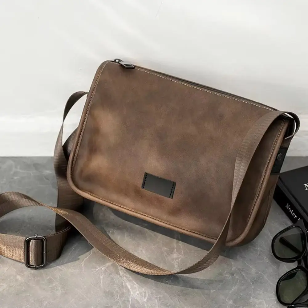 

Purse PU Leather Crossbody Bag Luxury Design Retro Shoulder Messenger Bag Soft Casual Sling Crossbody Bag Daily Wear