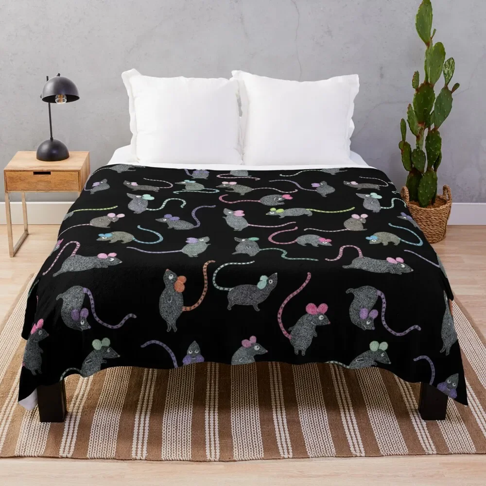 Rats Throw Blanket for Babies, Valentine Gift Ideas, Saco de dormir, Cobertores polares para bebê