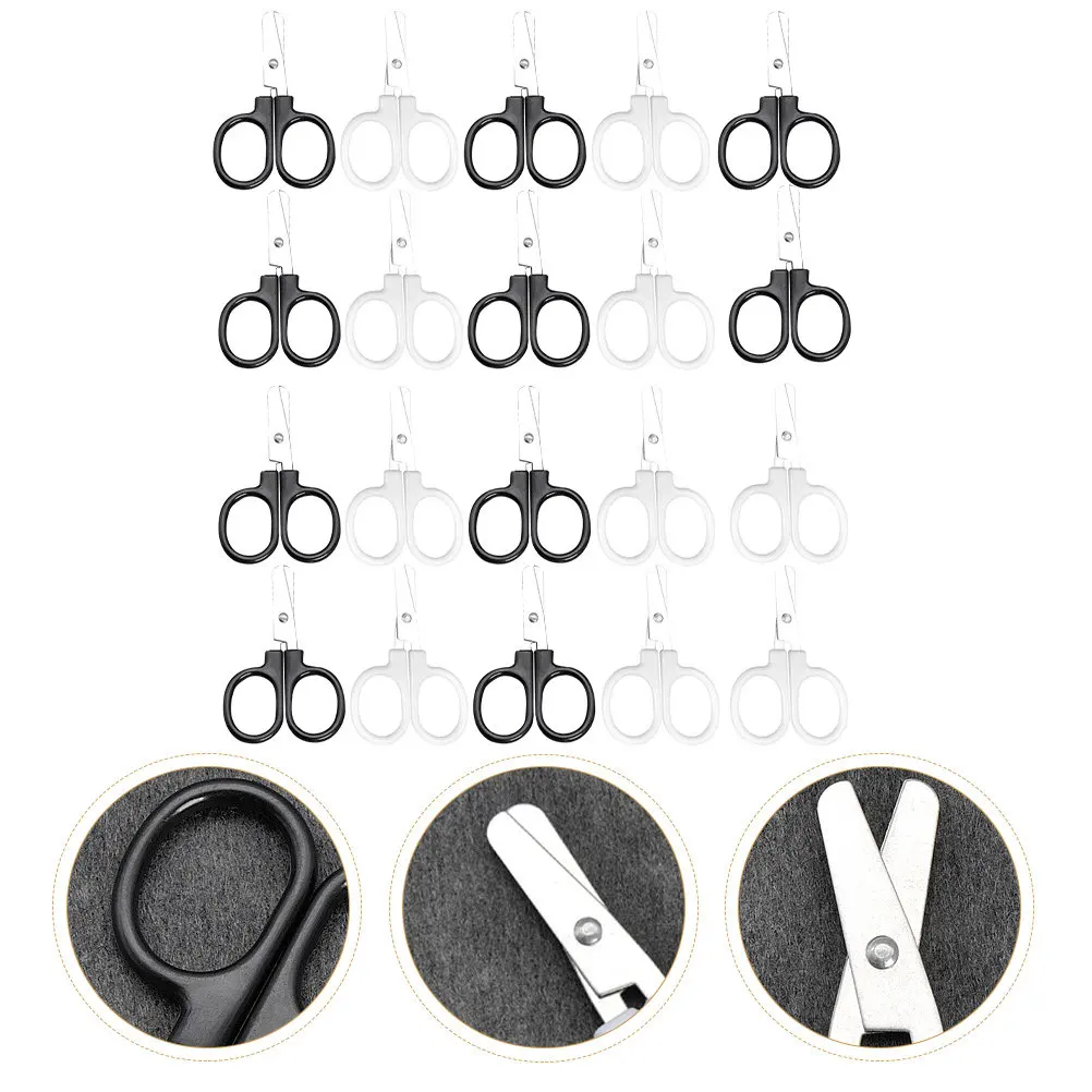 

20Pcs Children Safety Scissors Ultra Fine Tip for Detailed Paper Craft Embroidery Cutting Multi-Function Kids Handcraft DIY