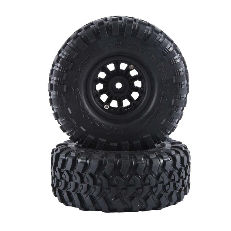 4Pcs 120Mm Metal 1.9Inch Beadlock Wheel Rim Rubber Tire Set For 1/10 RC Crawler Car Traxxas TRX4 RC4WD D90 Axial SCX10