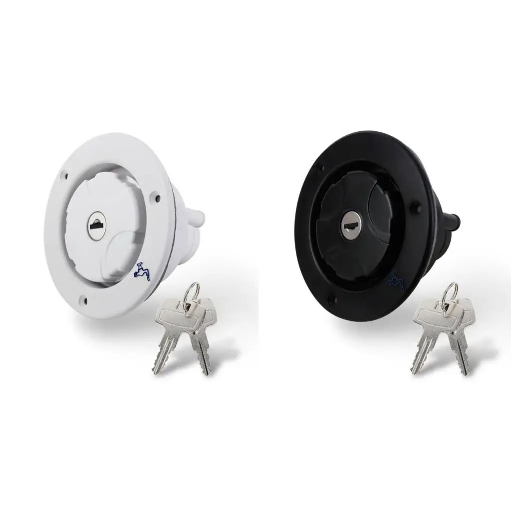 

Гравитационный люк для заправки свежей водой с надежным замком, из полипропилена, герметичный, для автодомов, прицепов и автомобилей