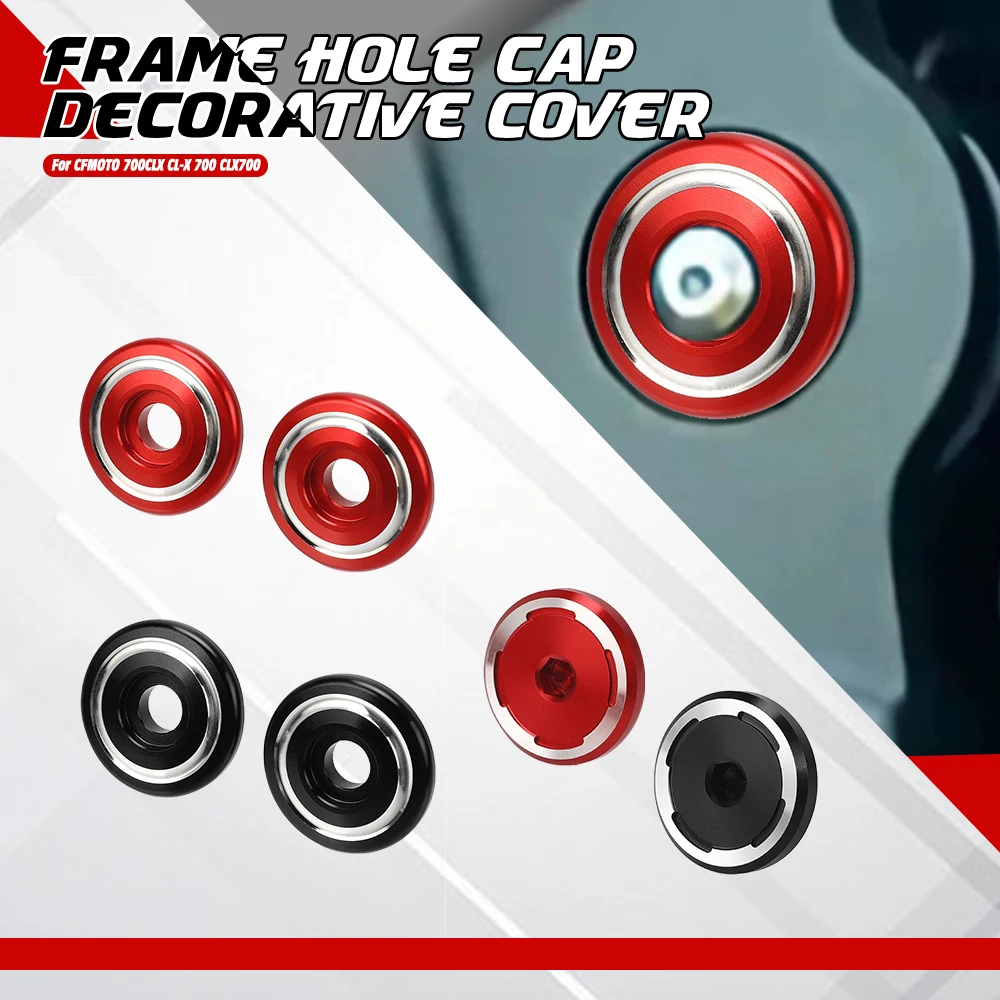 For CFMOTO 700CLX CL-X 700 CLX700 Frame Hole Cover Caps Plug Decorative Frame Cap Set For CF MOTO CL-X700 700CL-X 2021-2025 2026