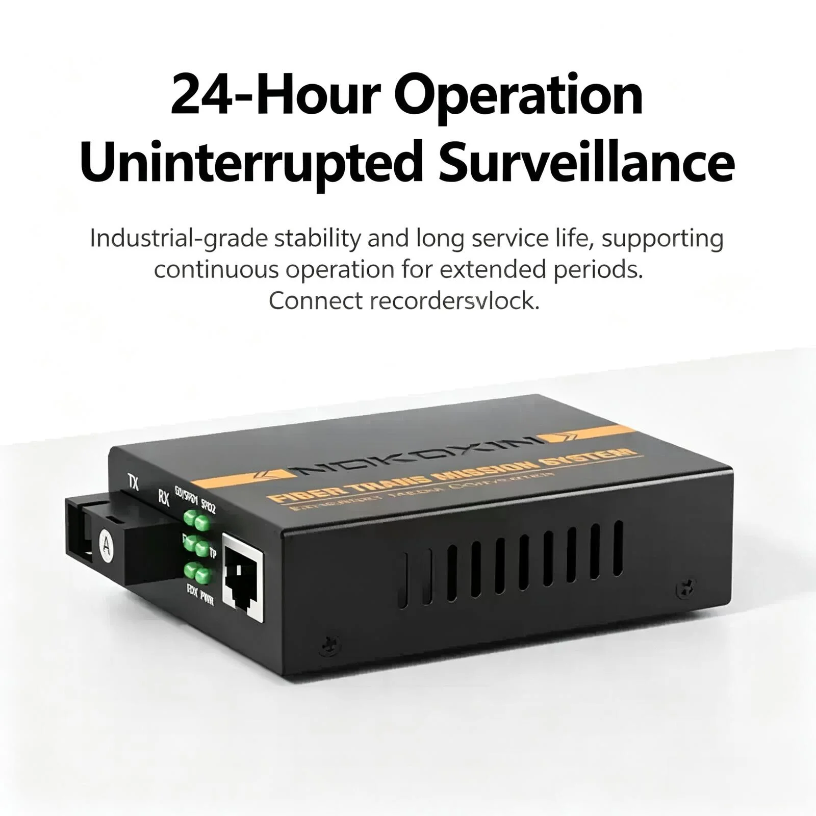 A pair of 100Mbps optical-electrical converters a gigabit single-mode single-fiber optical transceiver