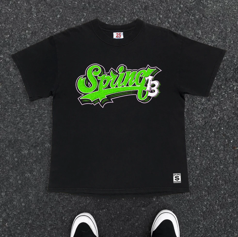 

Loose Short Sleeve T-Shirt Shoulder Drop Style for Couples Large Size Unisex Vintage American Lazy Style Cotton Tee