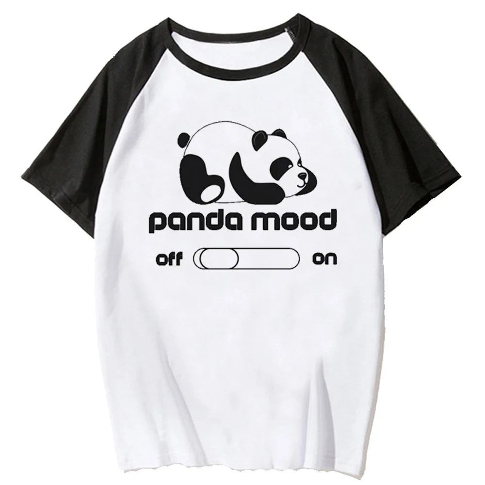 Camiseta con estampado de Panda para mujer, ropa de manga harajuku de anime, athleisure, Verano