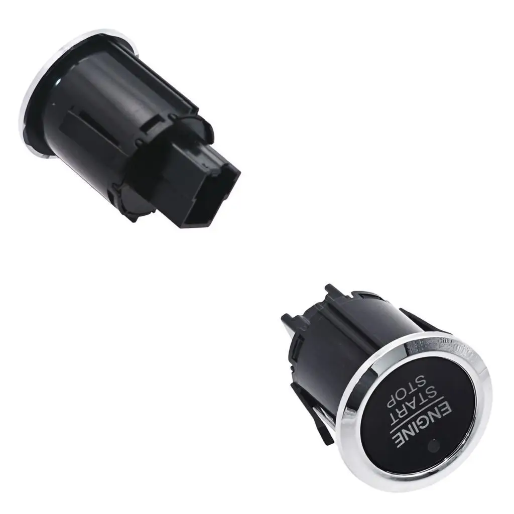 Vehicle Start Stop Button with Black Silver Trim for F150 F250 F350 Panel Repair