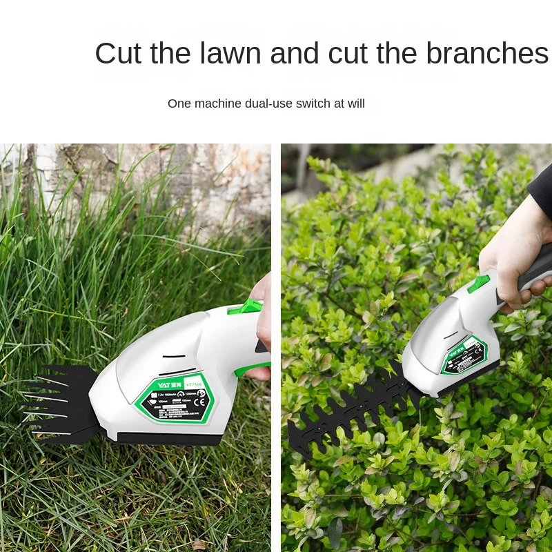 Lawn mower Small household Lithium battery hedge palm lawn mower Multifunctional electric